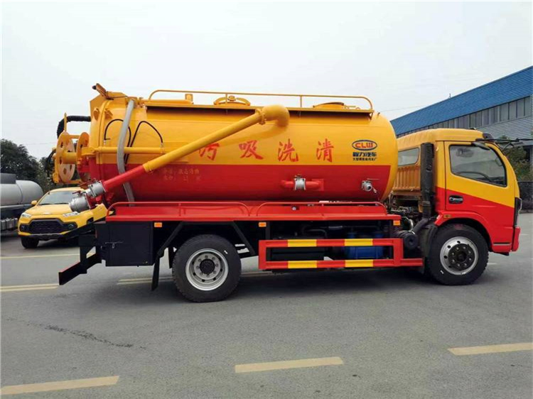 东风多利卡10方一体罐管道疏通车